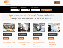 Tablet Screenshot of apartamentospuertadelsol.com